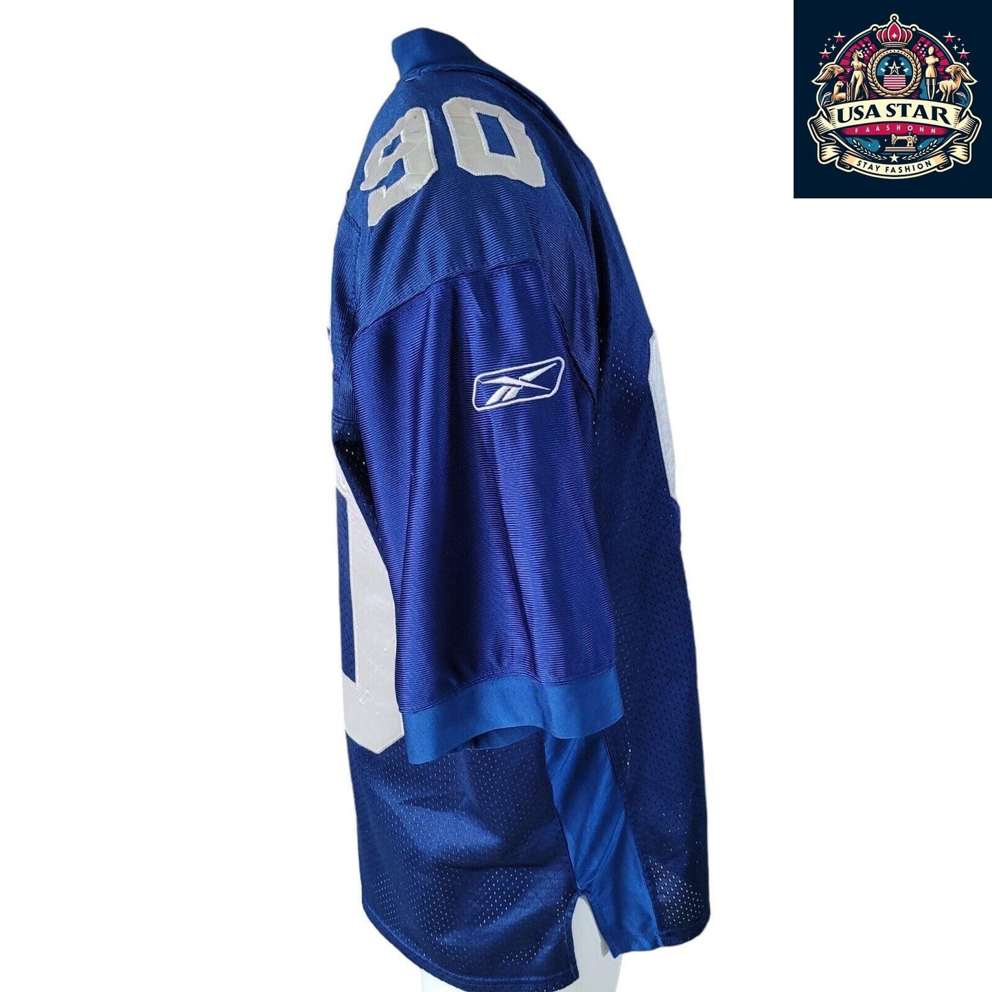 Reebok NFL Giants Jersey Jason Pierre-Paul Blue Size 50 with Moisture-Wicking Fabric - USASTARFASHION