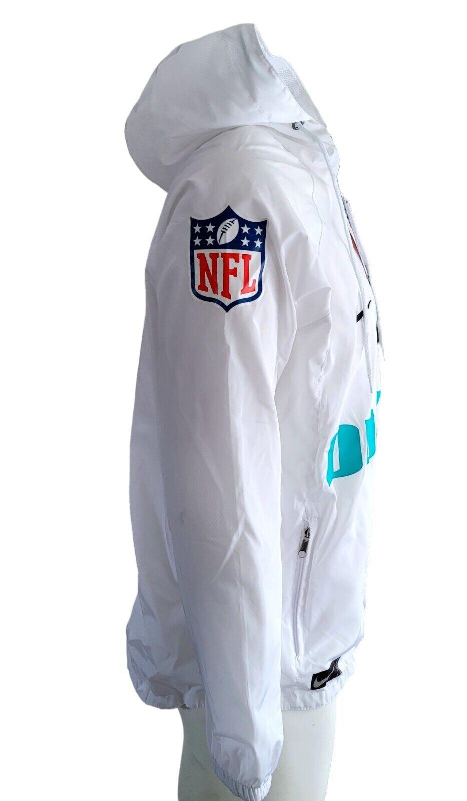 NFL Nike Mighty Ducks White Windbreaker/Rain Jacket | Size S-USASTARFASHION