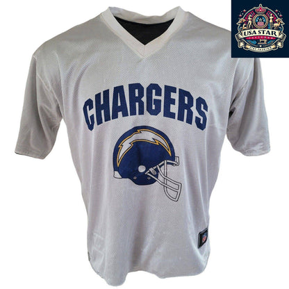 Los Angeles Chargers Jersey - Reversible Flag Football Jersey Size M for Comfortable Team Pride - USASTARFASHION