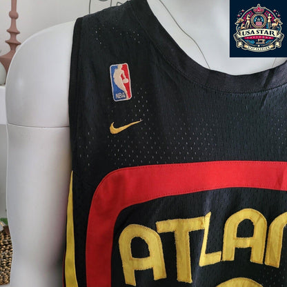 Nike Atlanta Hawks Jersey #3 Shareef Abdur-Rahim - 2XL Authentic Vintage Style, High Quality - USASTARFASHION