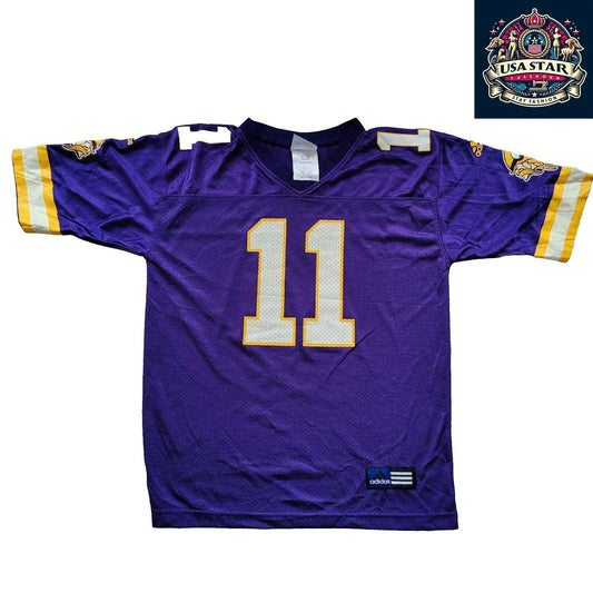 Adidas Vikings Jersey #11 Culpepper Youth NFL Jersey M 10-12 - Stylish, Durable & Comfortable - USASTARFASHION