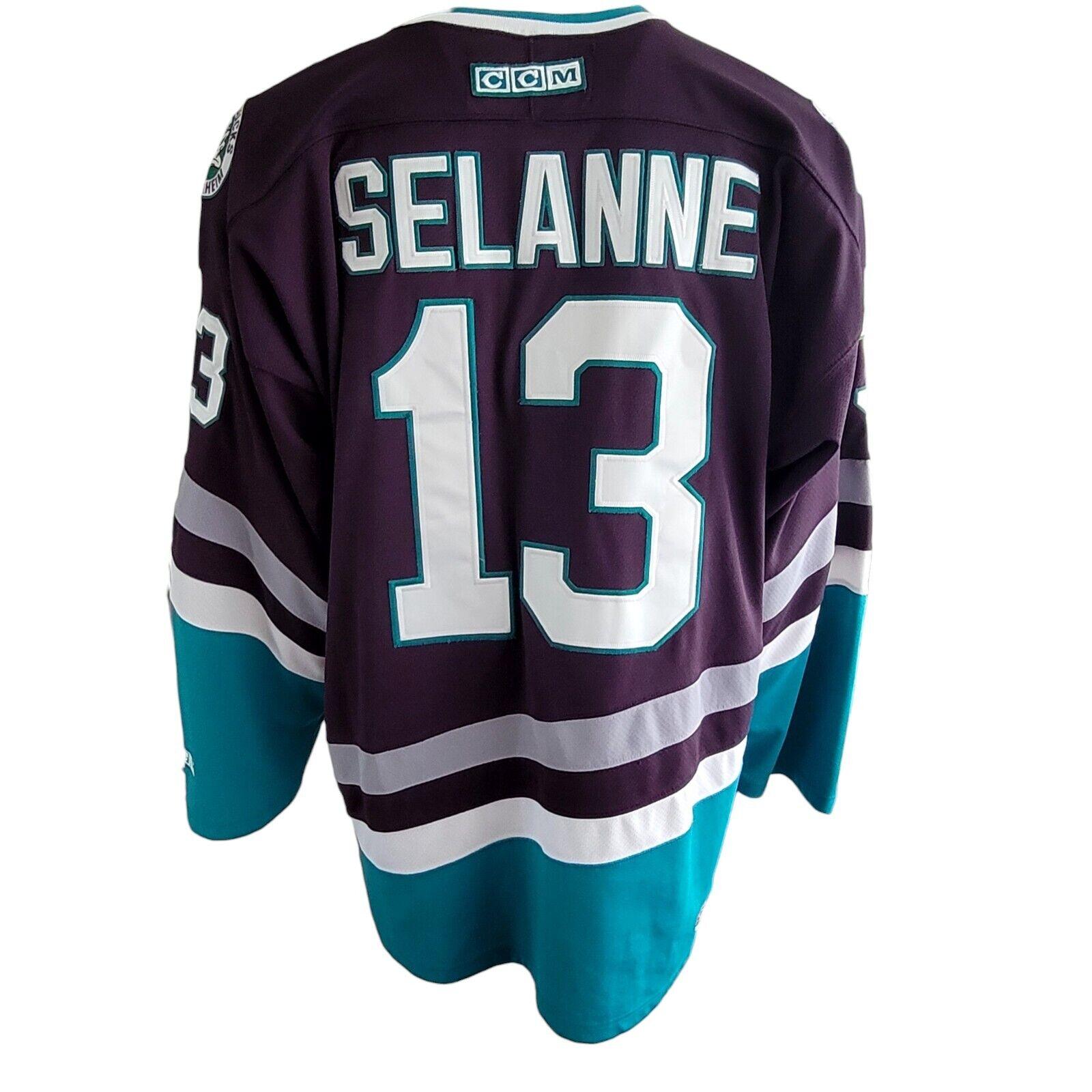 Vintage Anaheim Mighty Ducks #13 Teemu Selanne Jersey Men's XL - Iconic Player Design for Authentic Fans-USASTARFASHION