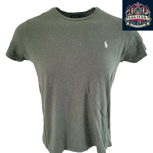 Ralph Lauren T-Shirt for Youth XL & Adult S/M - 100% Cotton, Classic Crew Neck, Breathable Comfort - USASTARFASHION