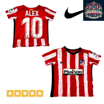 Nike Atlético Madrid Infant Jersey 2020/21 Dri-FIT Personalized Alex #10 Size 18-24M - USASTARFASHION