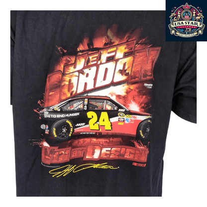 Jeff Gordon NASCAR T-Shirt XL - Chase Authentics #24 Chevy Impala Lead By Example Design - USASTARFASHION