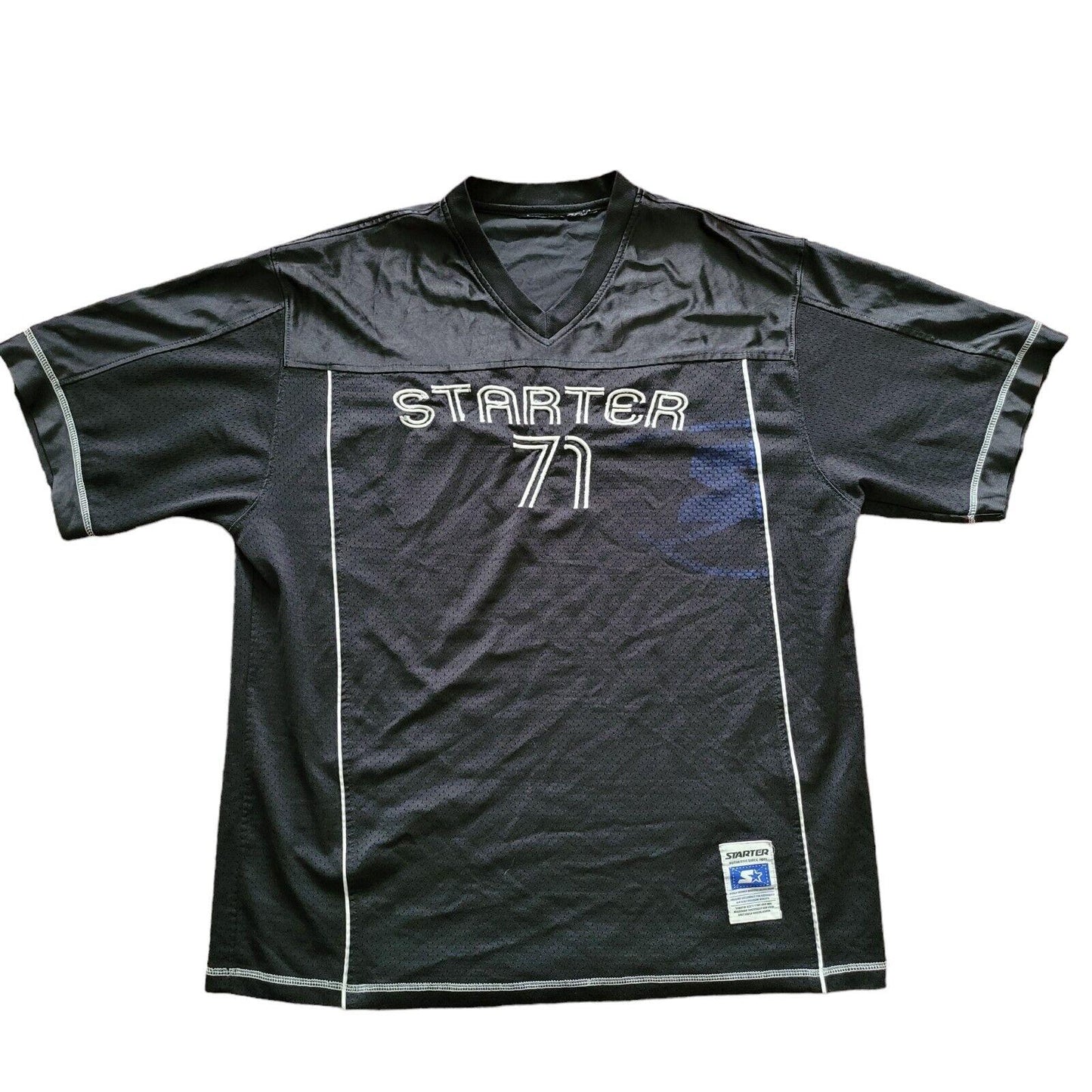 Starter Black Sports Jersey - No. 71 - Size L - Athletes' Choice-USASTARFASHION