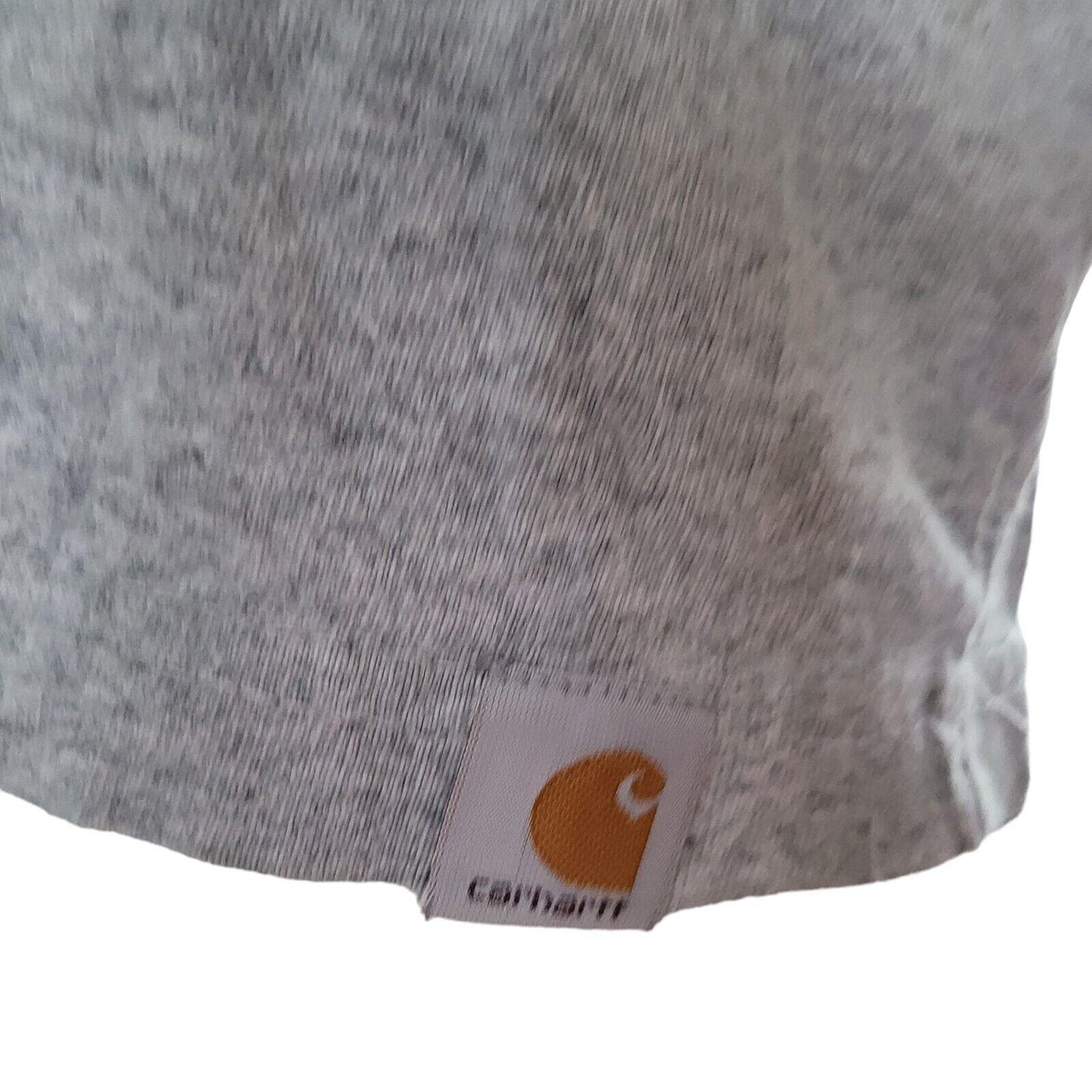 Carhartt 90/10 Cotton-Poly Gray Long Sleeve Tee | Size M-USASTARFASHION