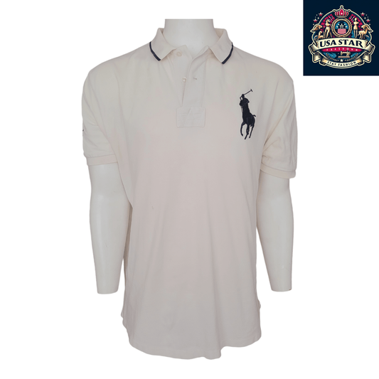 Polo Ralph Lauren White Polo Shirt XL, 100% Cotton Classic Fit for Casual Style and Comfort - USASTARFASHION