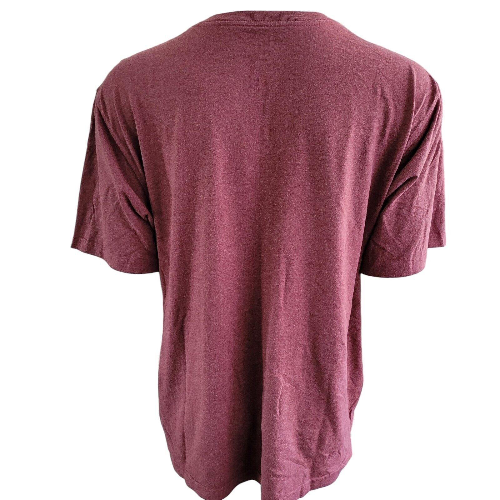 Vintage Carhartt T-Shirt XL Men's - Maroon - Original Fit with Logo-USASTARFASHION