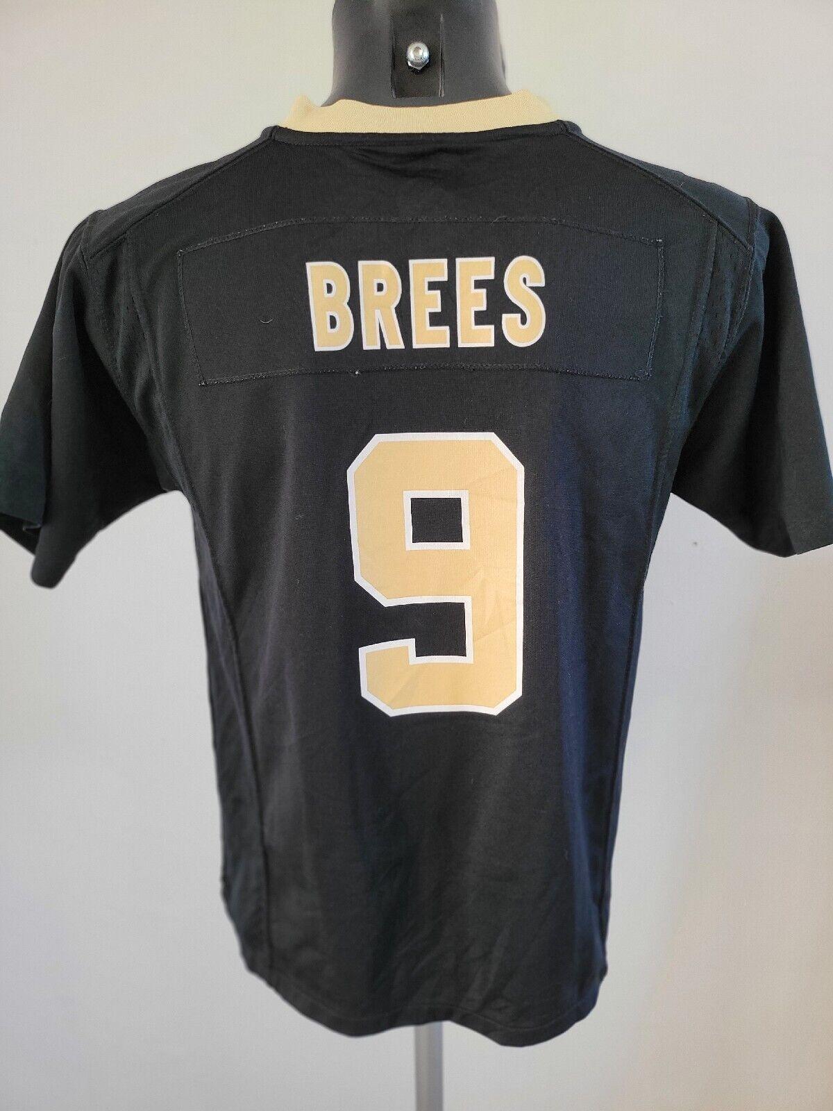 NFL New Orleans Drew Brees #9 Brown Youth Large Nike Jersey Shirt-USASTARFASHION