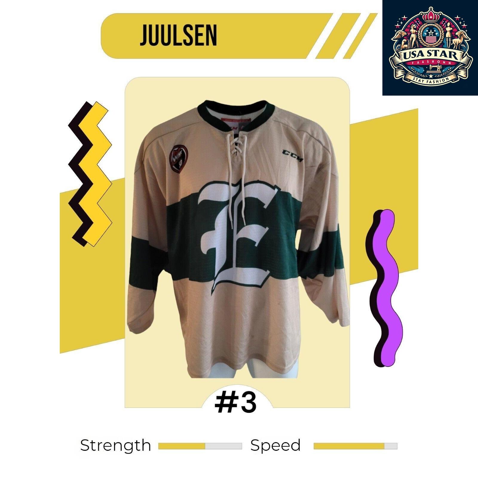 Official CCM Canadian Hockey League Jersey, Juulsen #3, Men's XL - High-Quality & Comfortable - USASTARFASHION