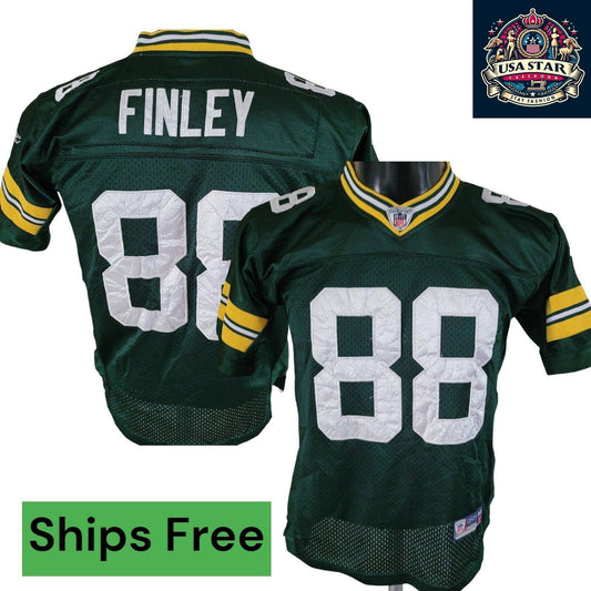 Green Bay Packers Jermichael Finley #88 Youth Reebok On Field Jersey Size M - Authentic NFL Style - USASTARFASHION