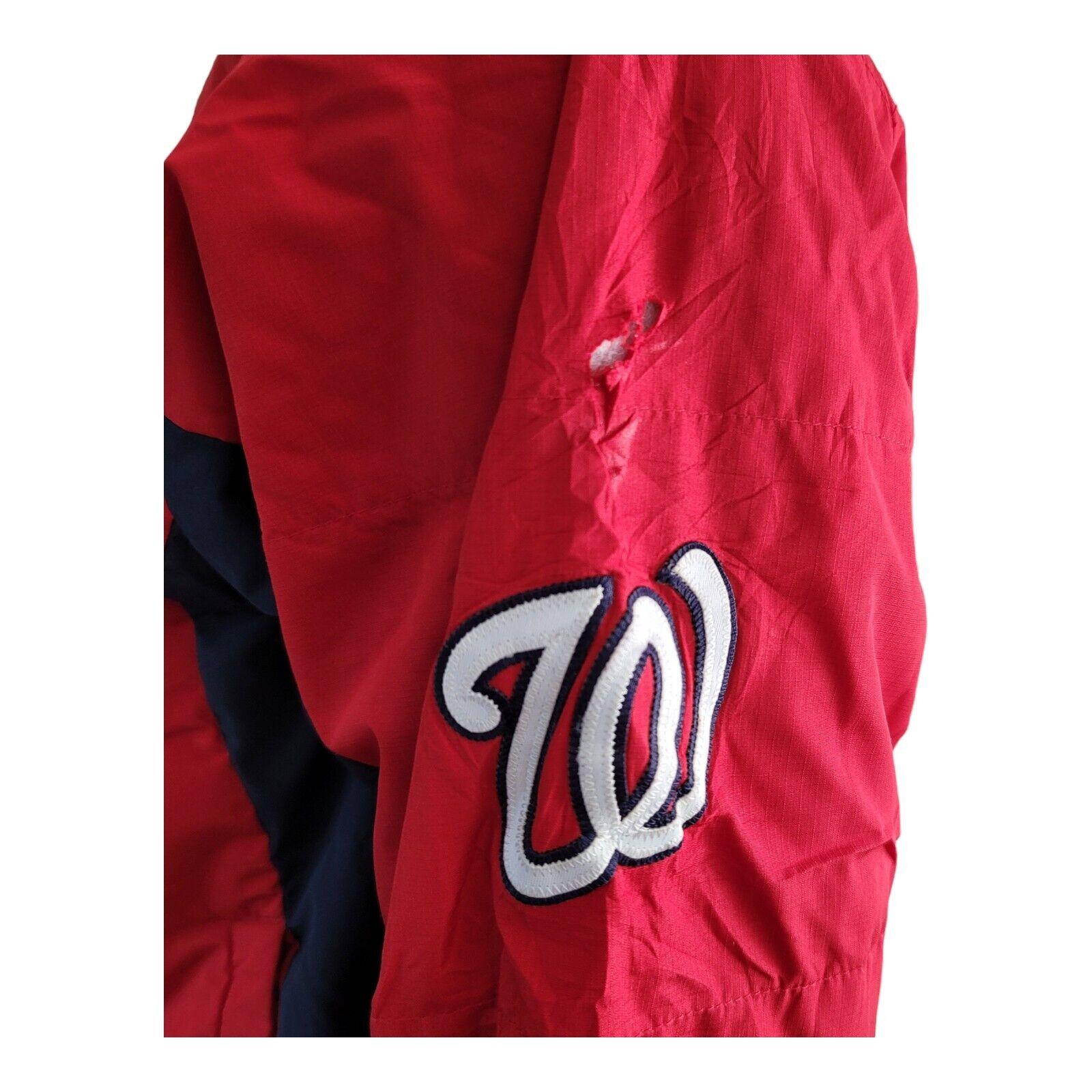 Washington Nationals MLB Majestic Zip Up Logo Fleece Jacket - Size S-USASTARFASHION