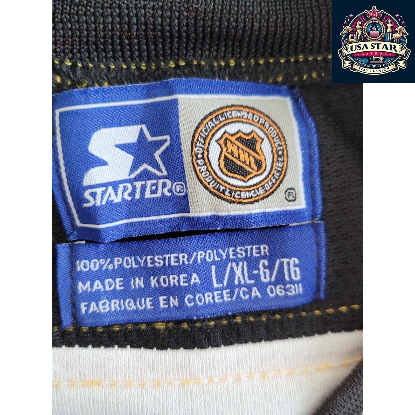 Starter NHL Jersey, Size L/XL, Vibrant Color, Breathable Fabric, Perfect for Game Days and Active Wear - USASTARFASHION