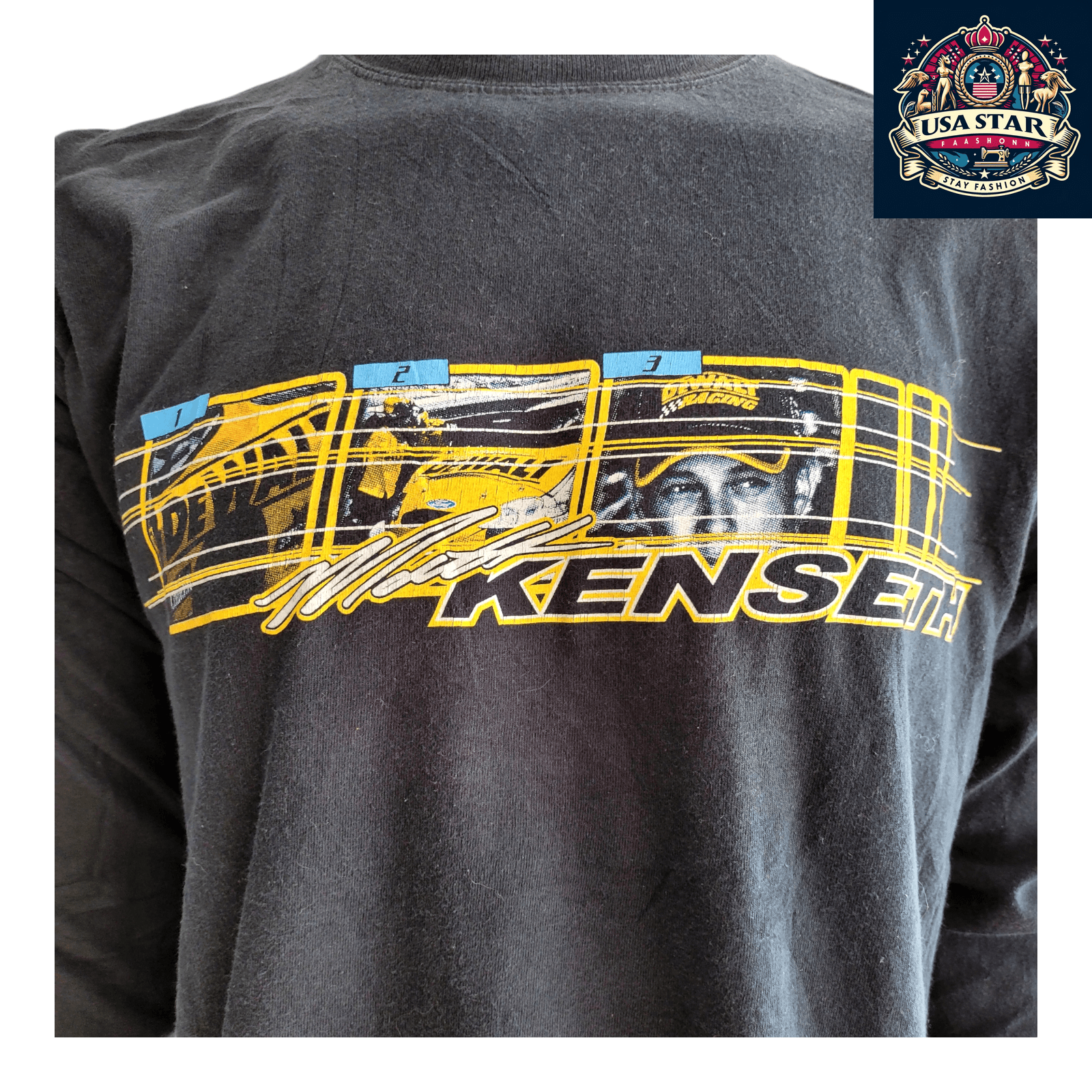 Matt Kenseth T-Shirt #17 Long-Sleeve Gildan Tee for Racing Fans - Stylish Black Graphic Design - USASTARFASHION