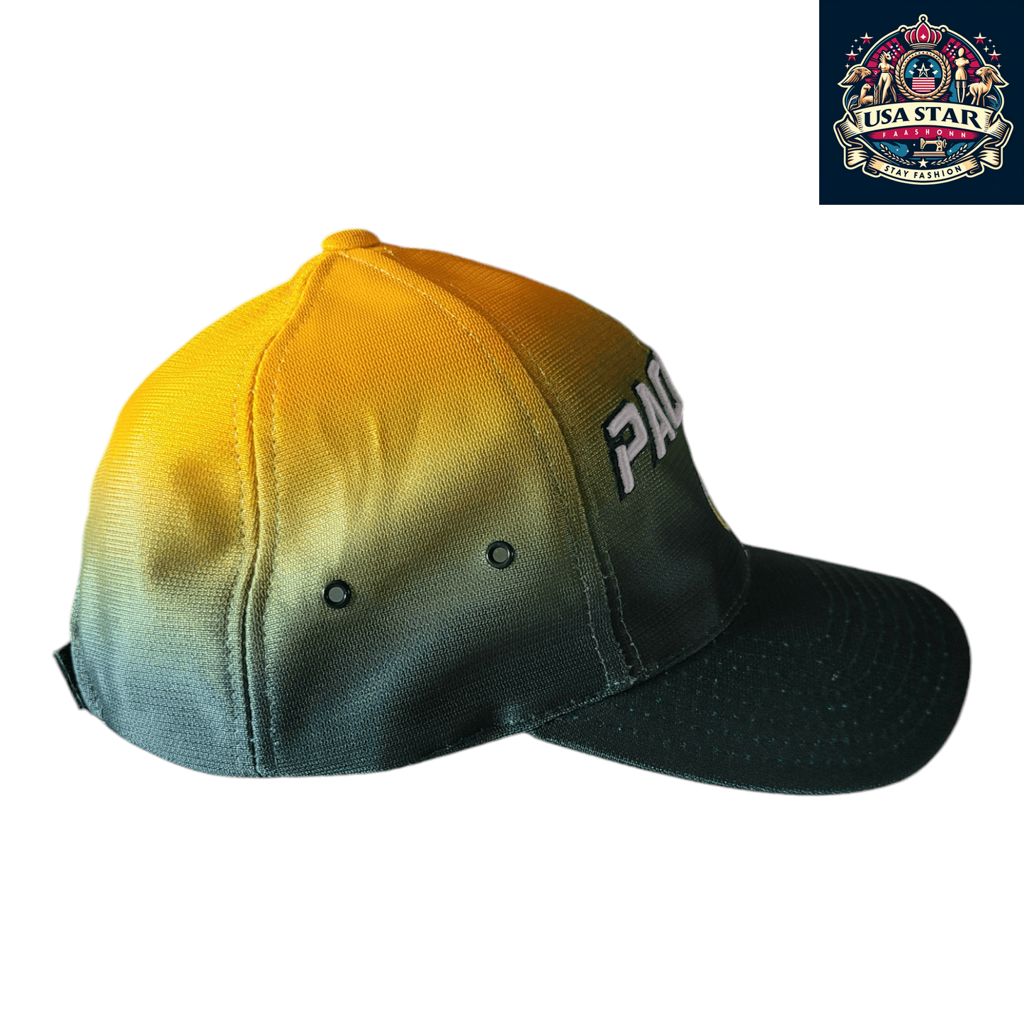 Green Bay Packers Hat - Gradient Design, Official NFL Cap by Puma Pro Line, One Size Fits Most - USASTARFASHION