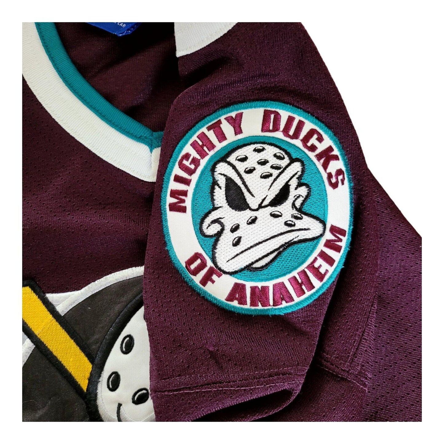 NFL Nike Mighty Ducks 1992 Film Maroon Hockey Jersey - Youth L/XL-USASTARFASHION