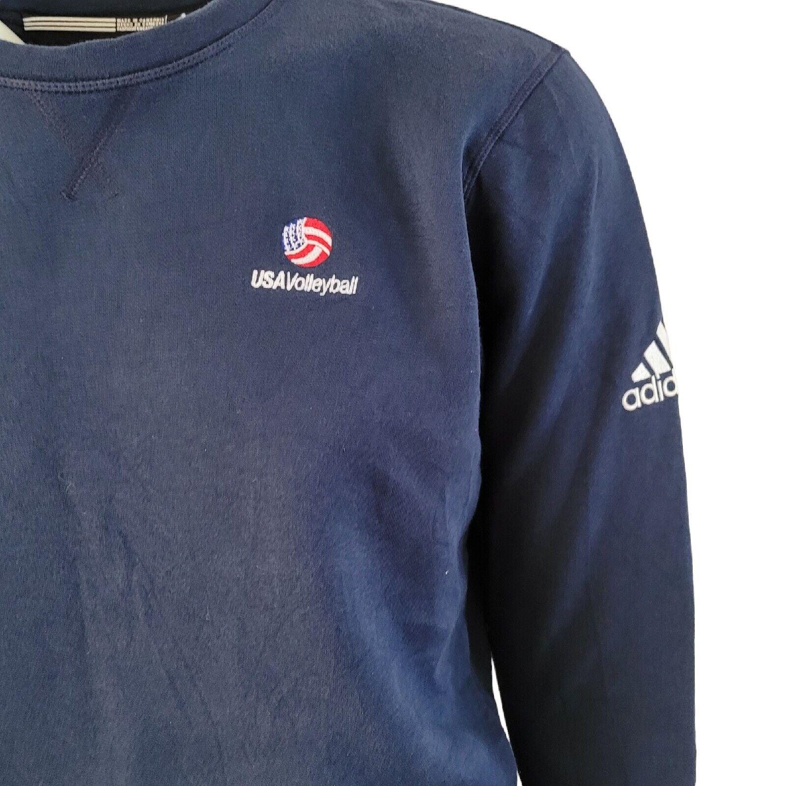 USA Volleyball Adidas Crew Neck Sweatshirt Size M - Comfortable Fit & Sporty Style-USASTARFASHION