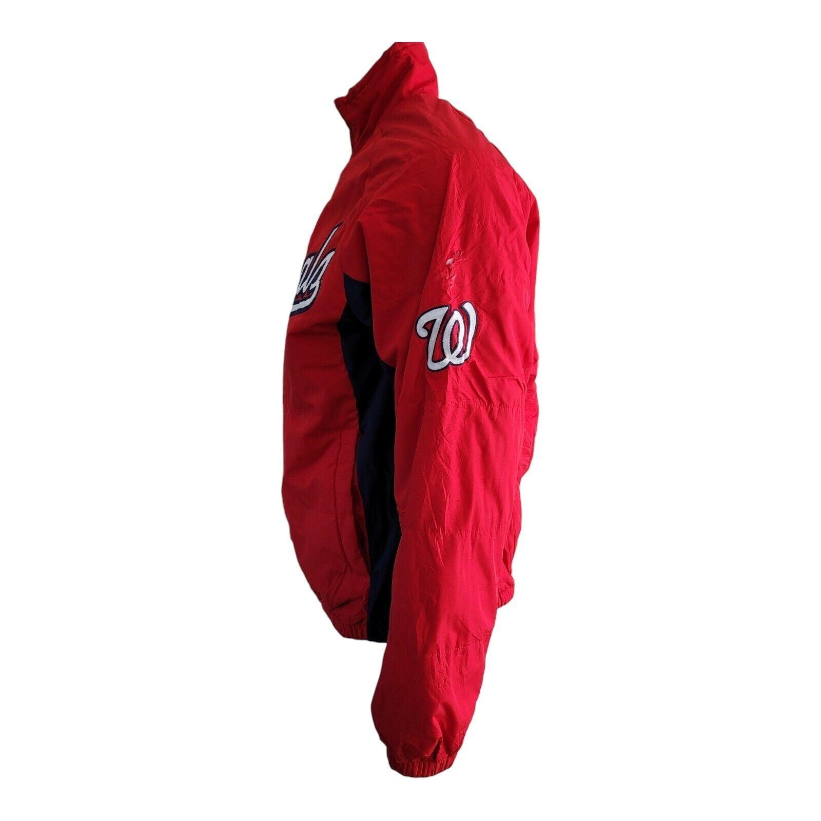 Washington Nationals MLB Majestic Zip Up Logo Fleece Jacket - Size S-USASTARFASHION