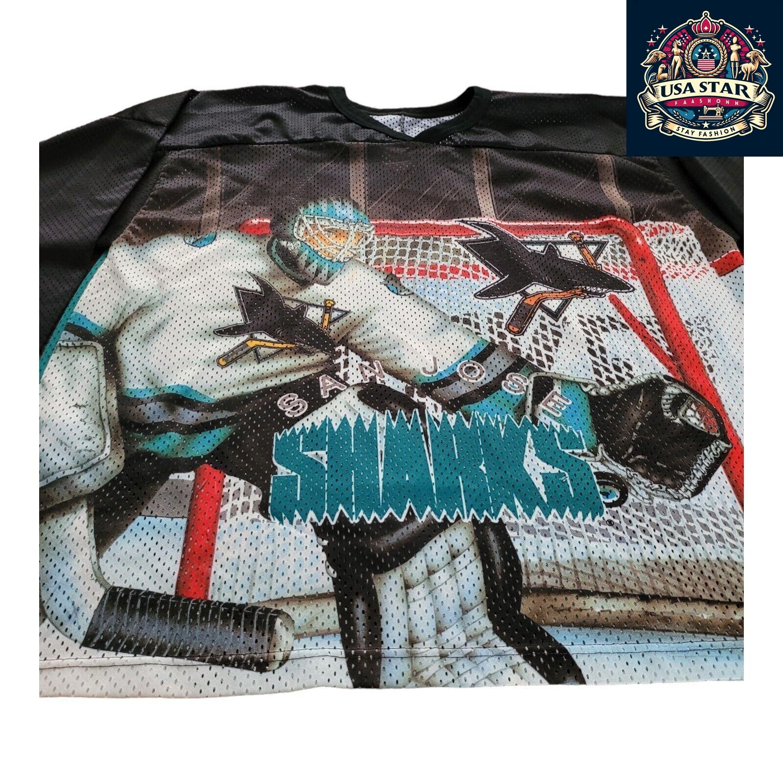 🏒 Vintage Authentic Men's CCM San Jose Sharks Hockey Jersey - Size XL, Made in - USASTARFASHION