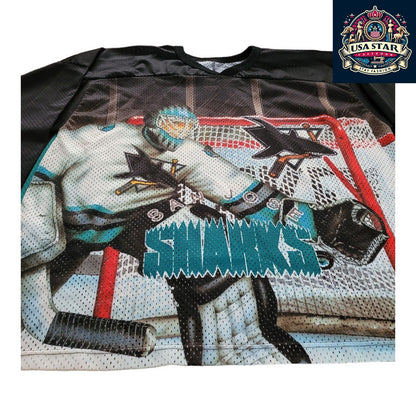 🏒 Vintage Authentic Men's CCM San Jose Sharks Hockey Jersey - Size XL, Made in - USASTARFASHION