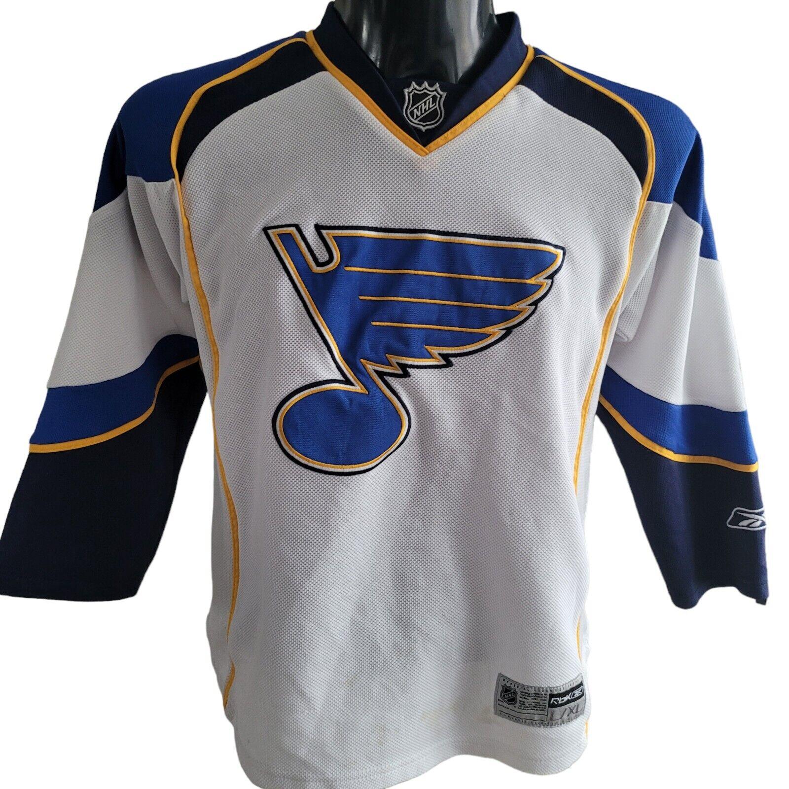 Reebok Youth St. Louis Blues Hockey Jersey Size L/XL NHL Retro-USASTARFASHION