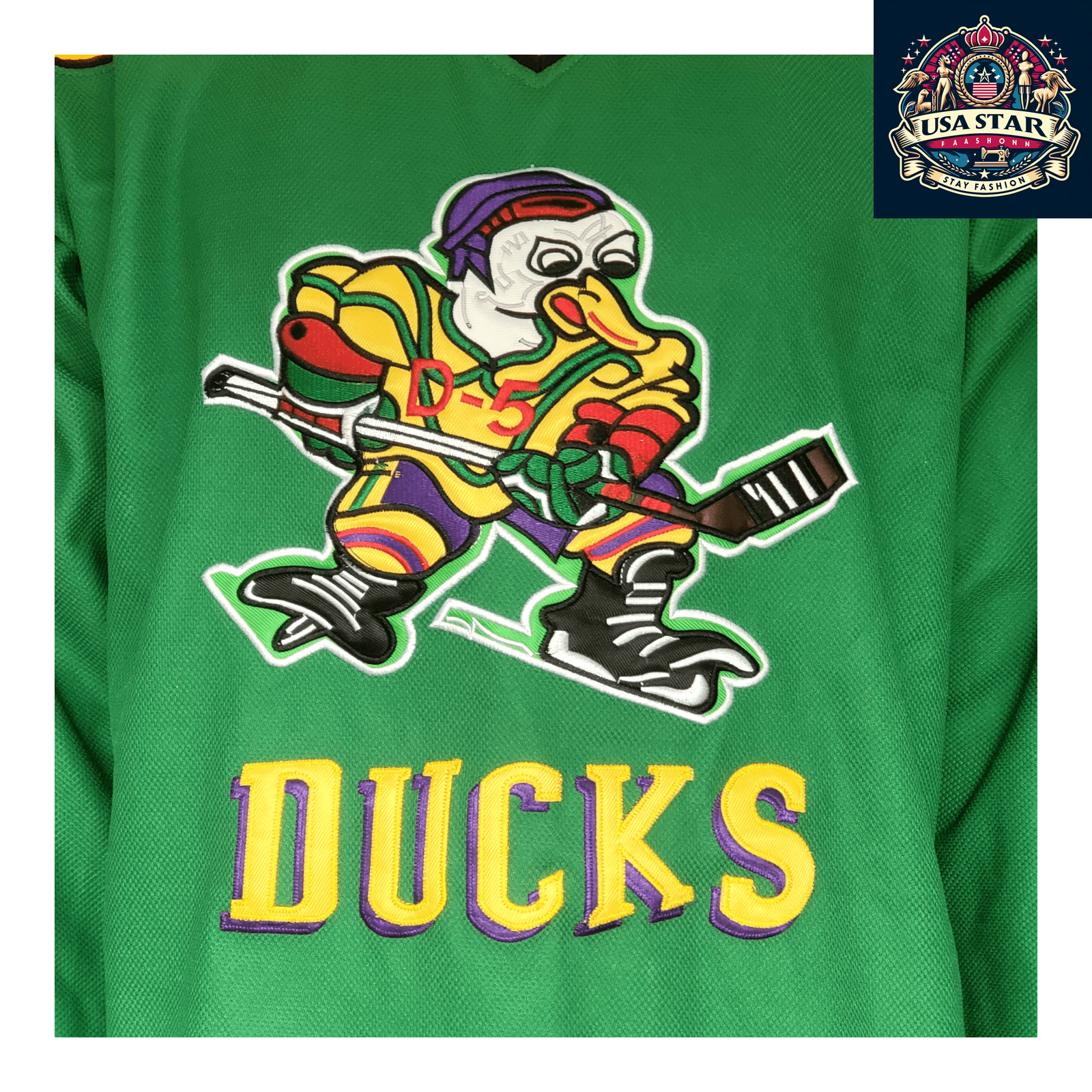 Vintage CCM Ducks Hockey Jersey Men's XL, Classic Ducks Design, Premium Quality Fabric - USASTARFASHION