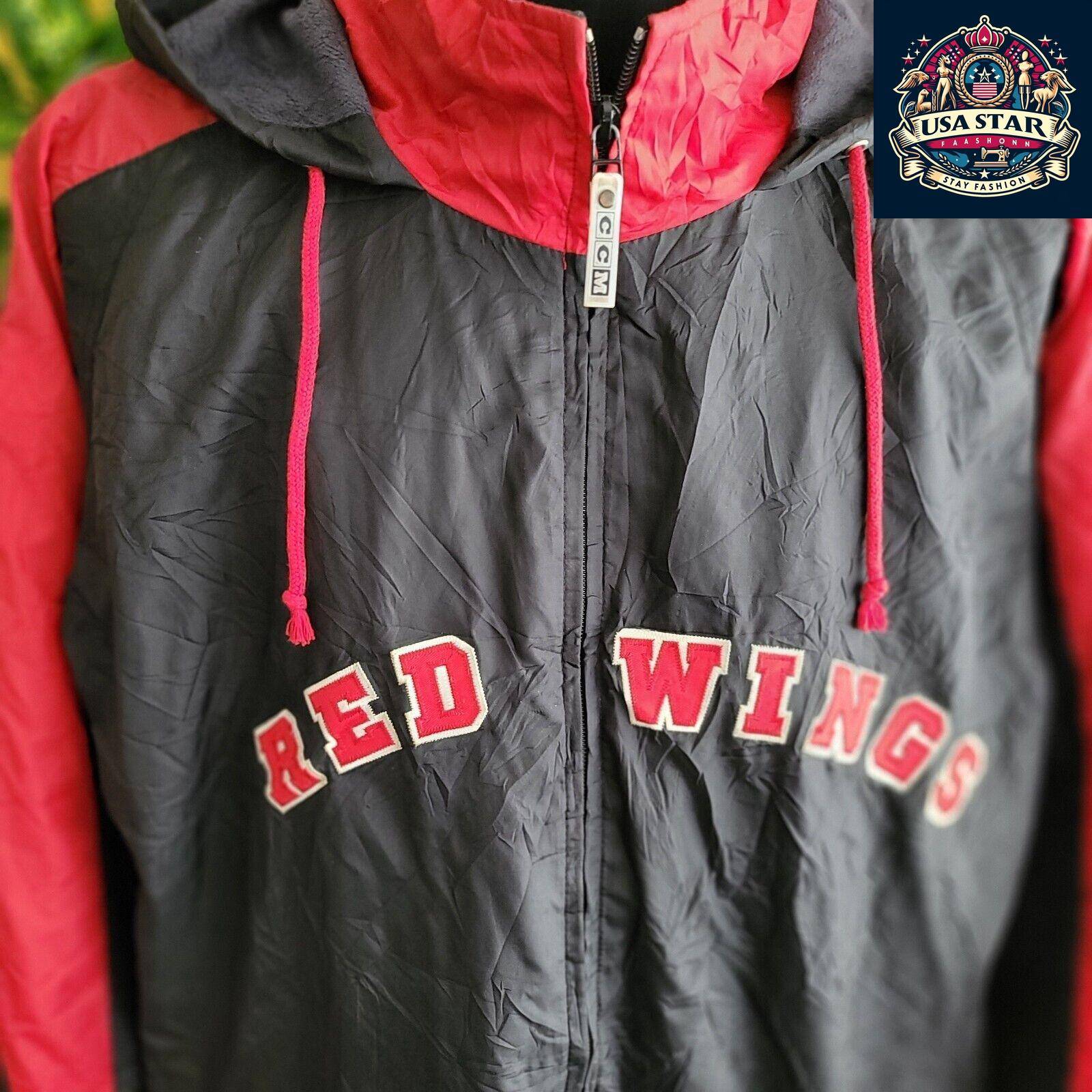 CCM Detroit Red Wings NHL Jacket Large, Comfortable Warmth, Iconic Logo, Durable Fabric, Great Fit - USASTARFASHION