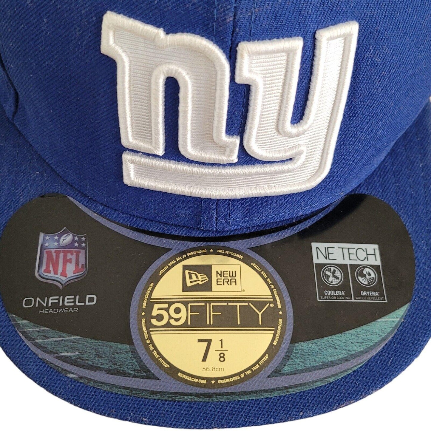 NFL New Era NY Yankees Essential Blue 59FIFTY Fitted Baseball Cap - Size 7 1/8-USASTARFASHION