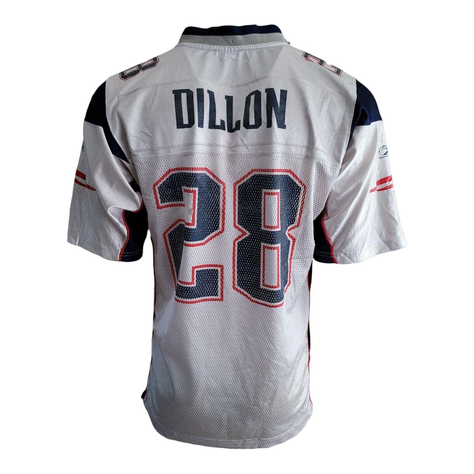 New England Patriots Reebok Dillon #28 NFL Jersey - Size M - Authentic Replica with Comfort Fit-USASTARFASHION