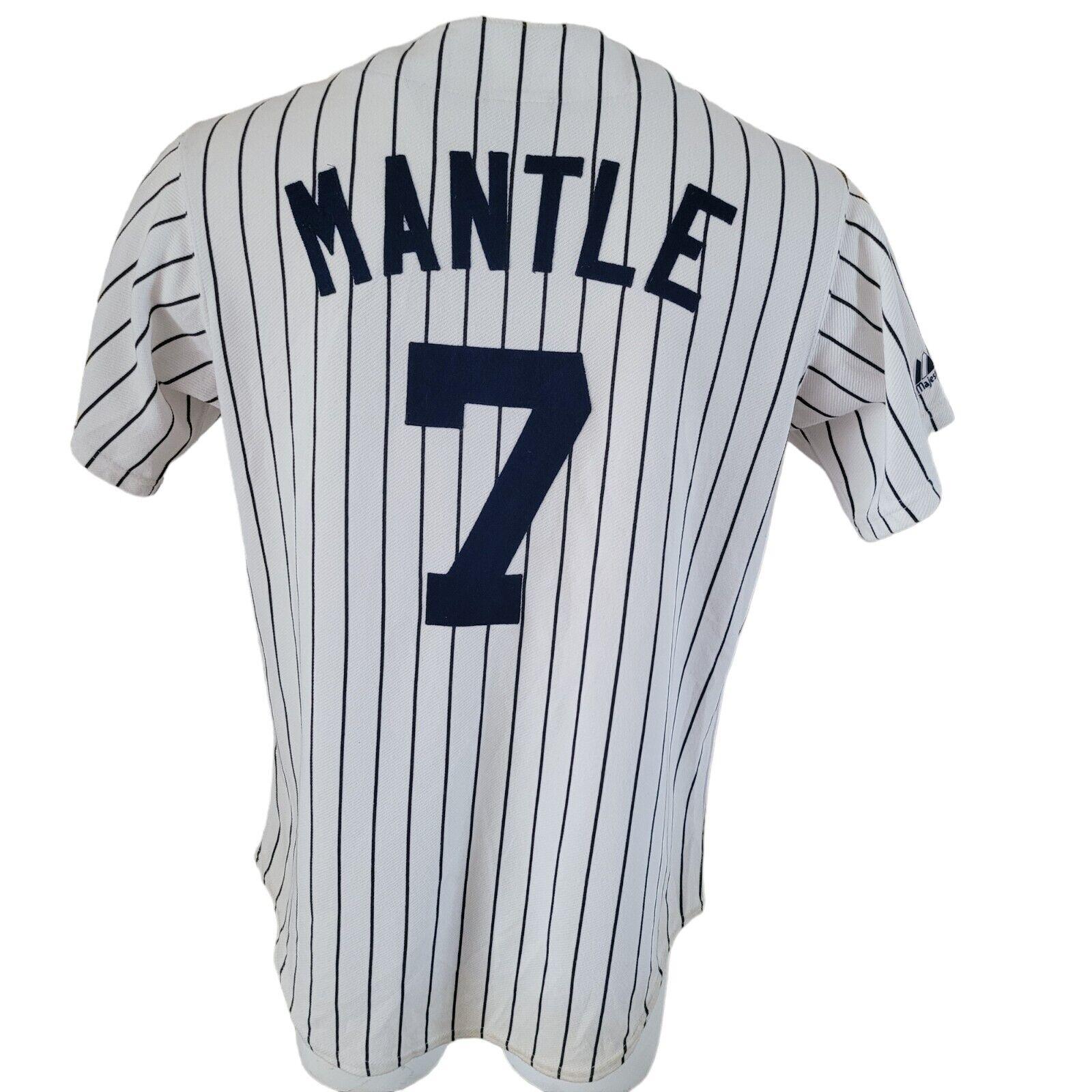 New York Yankees #7 Mickey Mantle Jersey Cooperstown Collection Size M-USASTARFASHION