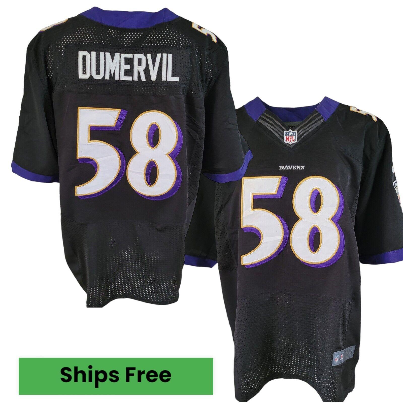 NIKE Baltimore Ravens Dumervil #58 XXL Men's Jersey-USASTARFASHION