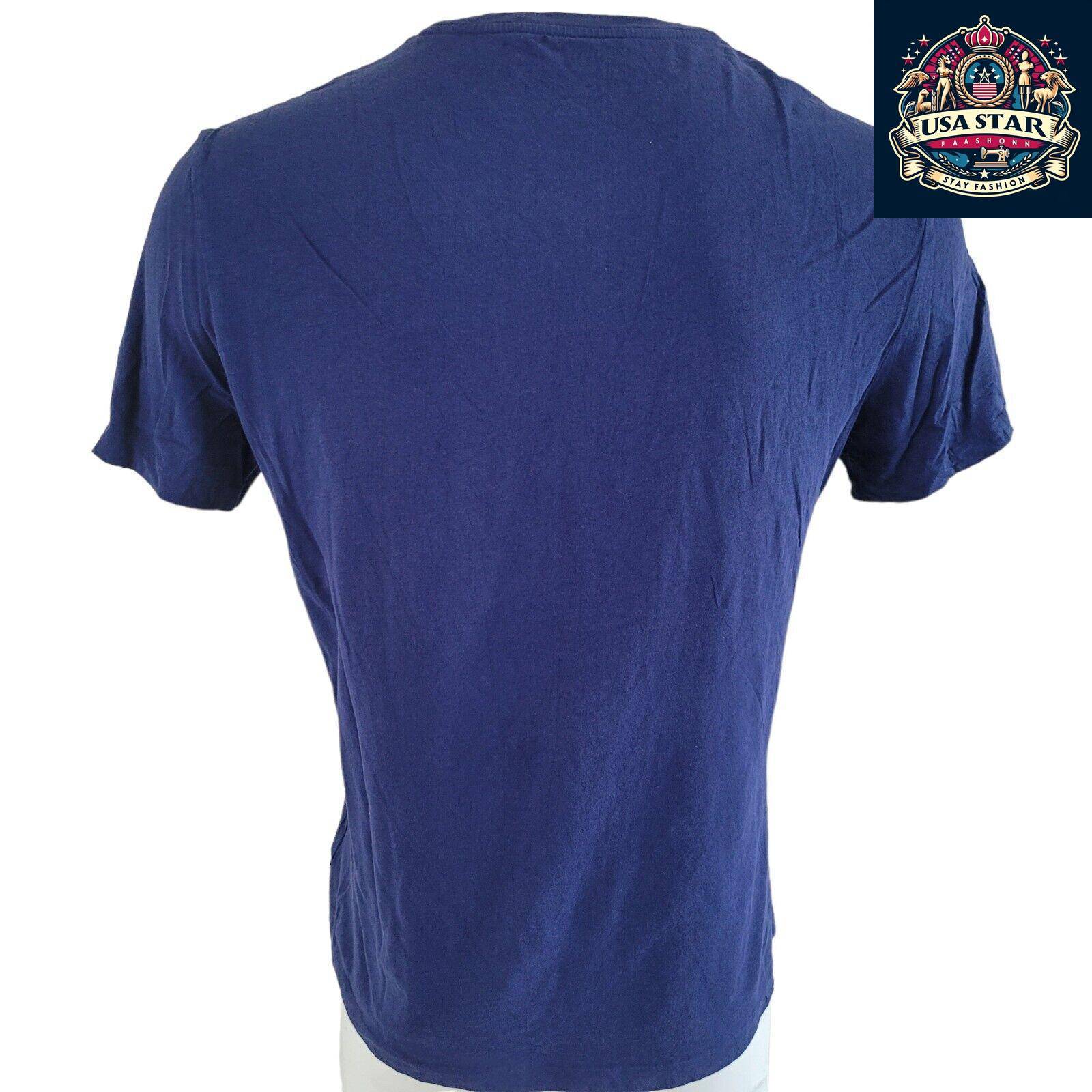 Polo Ralph Lauren Navy Crew Neck T-Shirt Size L - Premium Cotton, Timeless Design, RRP £85 - USASTARFASHION