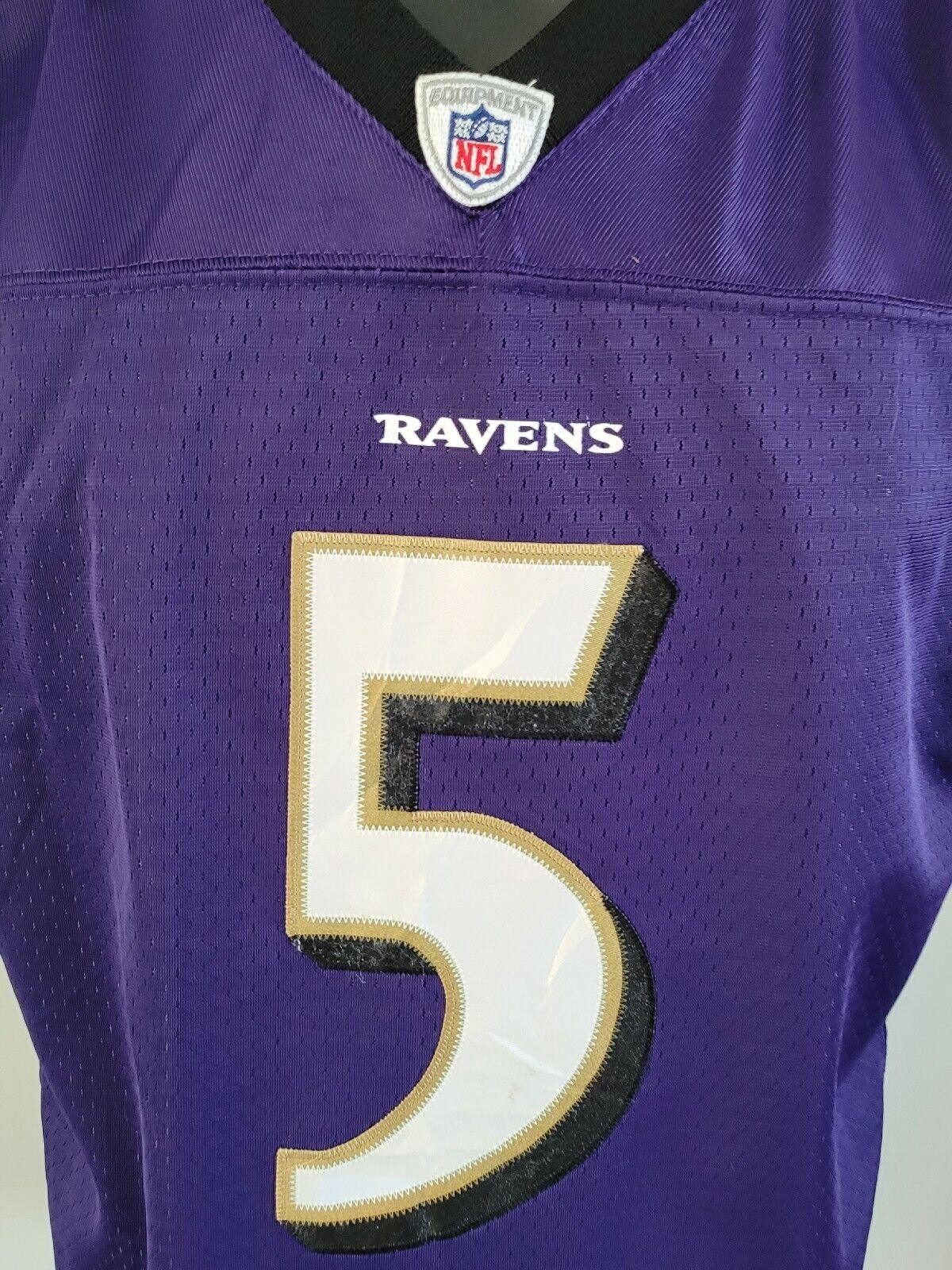 Baltimore Ravens NFL Jersey Flacco #5 Youth XL Purple Reebok - Officially Licensed-USASTARFASHION