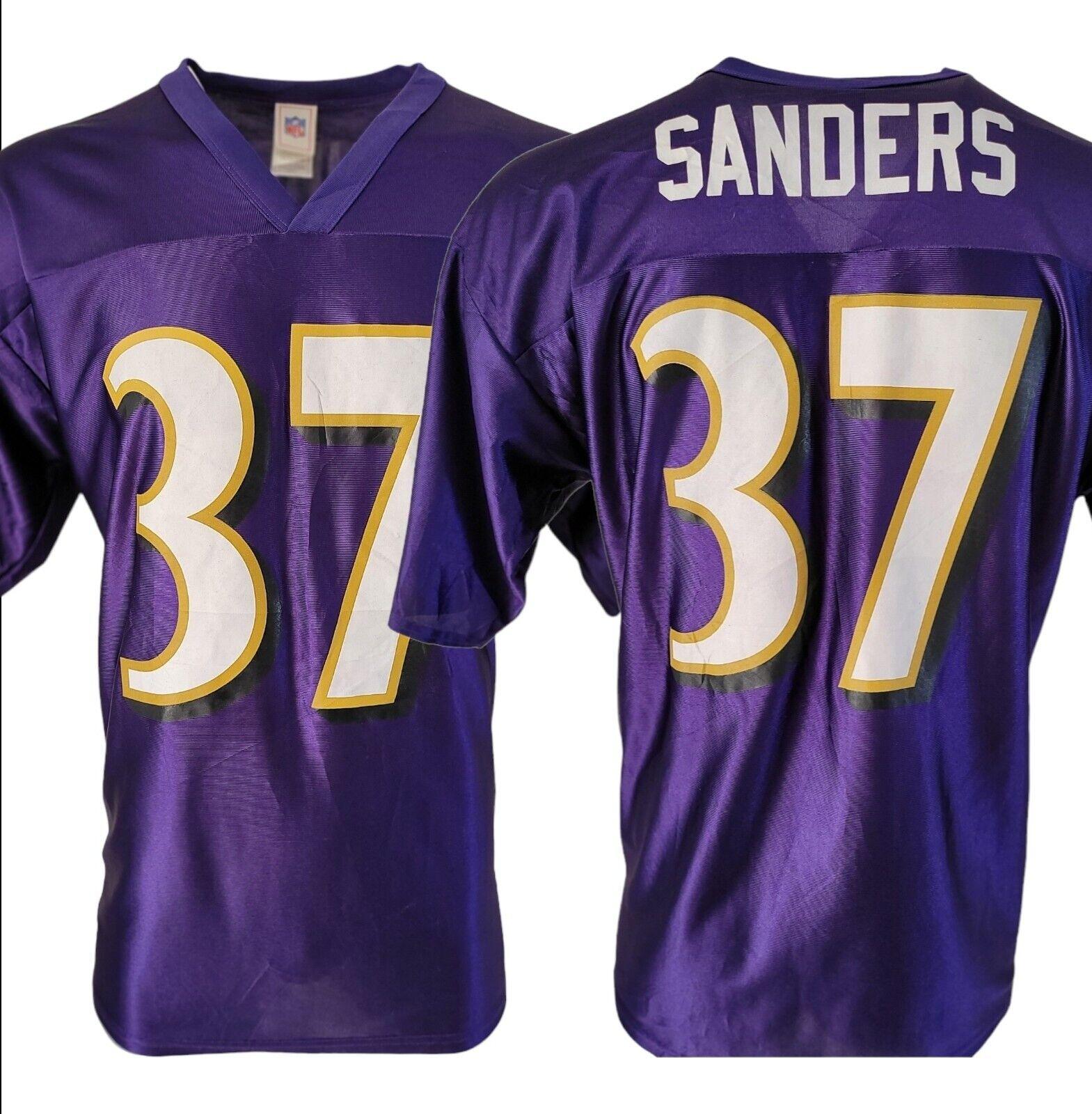 BALTIMORE Ravens #37 Deion Sanders NFL Football Jersey - Men's White Size L-USASTARFASHION