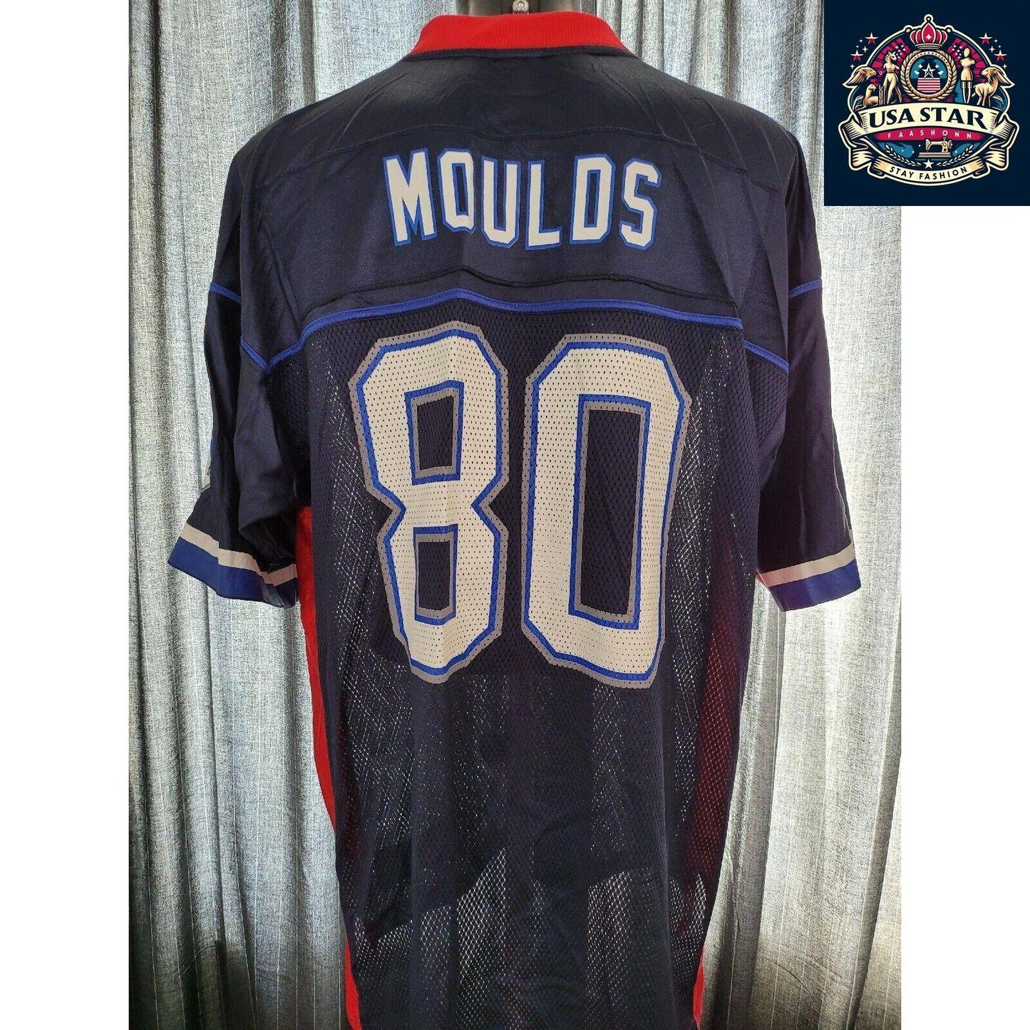 MOULDS #80 Buffalo Bills Jersey Men's XL - Authentic Reebok Vintage Sports Apparel - USASTARFASHION