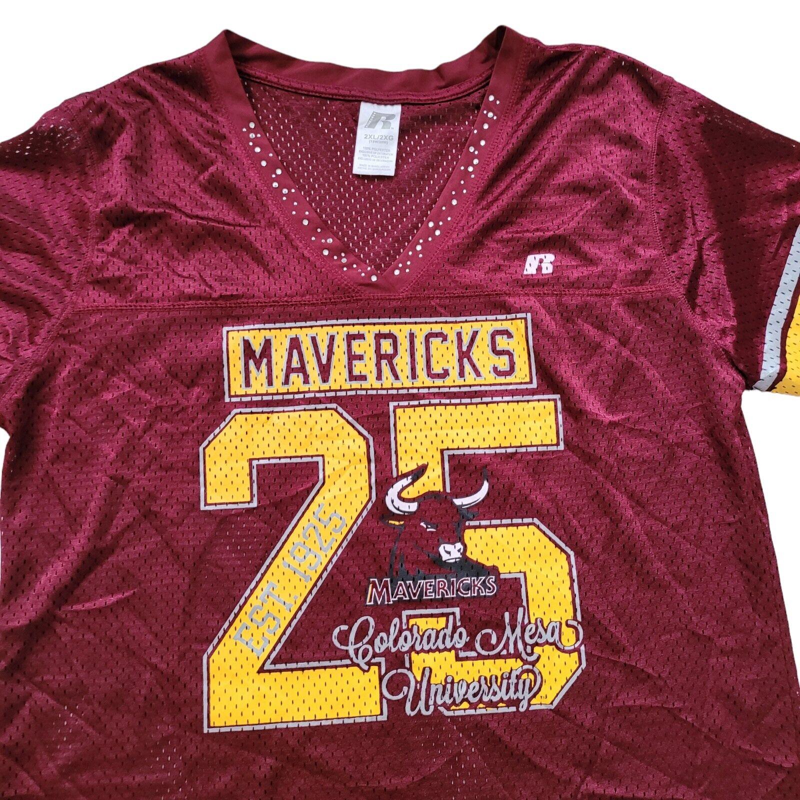 Russell Athletic Colorado Mesa University Mavericks #25 Women's Jersey - Size 2XL-USASTARFASHION