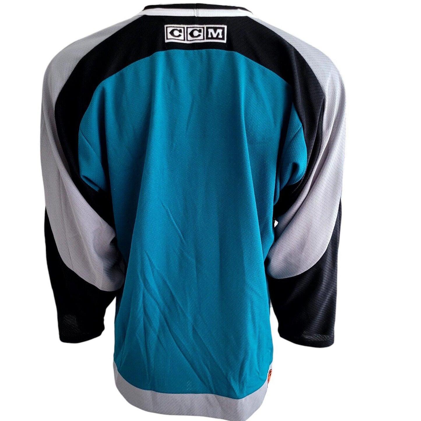 San Jose Sharks Hockey Jersey - Men's M, NHL Authentic, Made in Canada, Teal Color-USASTARFASHION