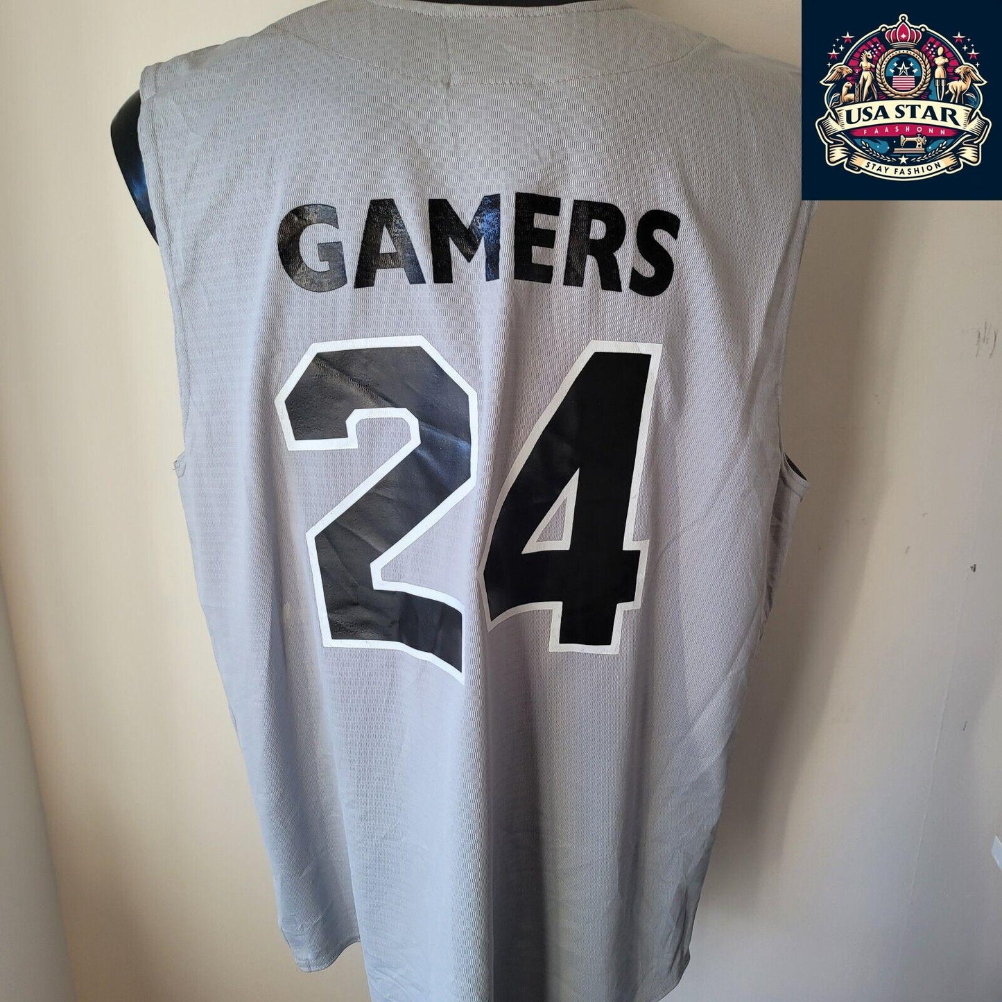 Athletic Apparel Baseball Jersey Gamers 24 XL – Comfortable, Breathable & Stylish Design - USASTARFASHION