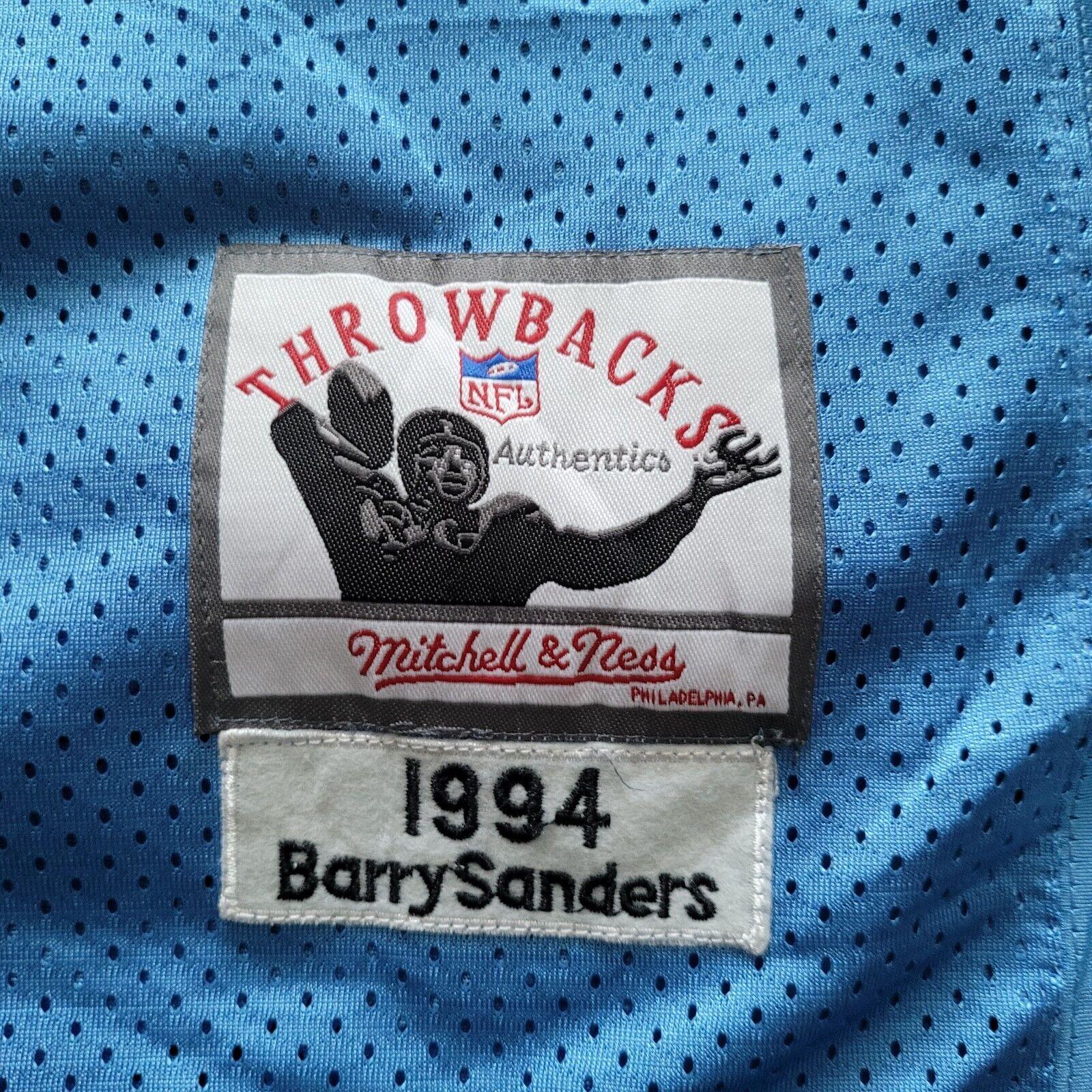 MITCHELL & NESS NFL Detroit Lions #20 Barry Sanders 1994 Throwback Jersey - Size 52 XL-USASTARFASHION