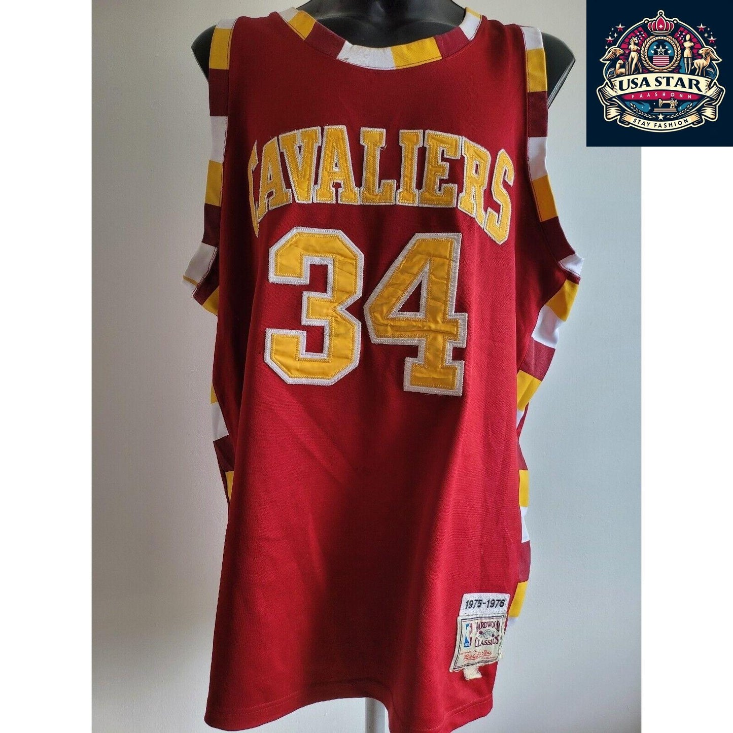 Cleveland Cavaliers Jersey #34 Austin Carr Hardwood Classics 2XL - Vintage Basketball Tribute - USASTARFASHION