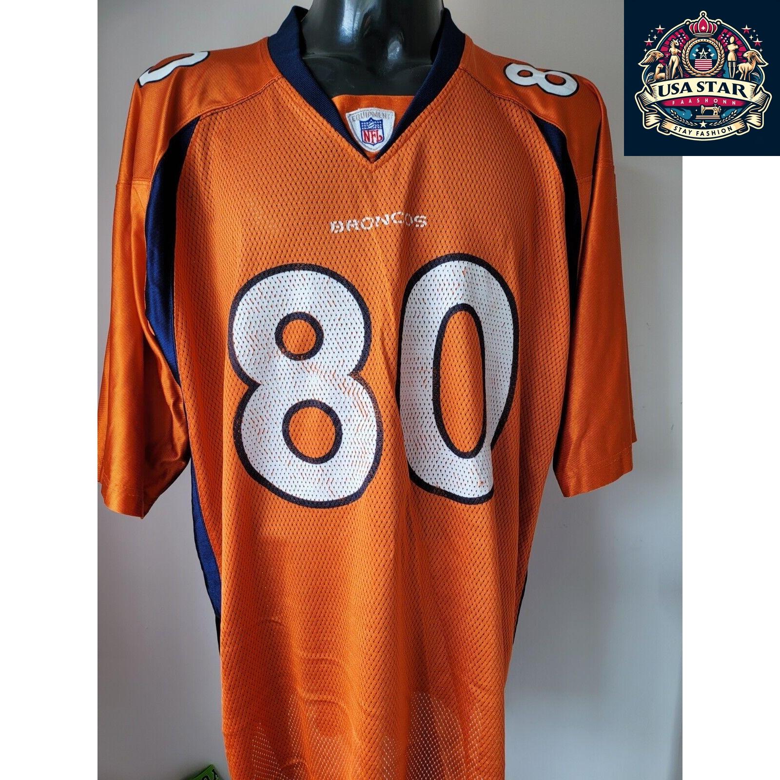 Reebok Broncos Jersey #80 Smith NFL Sz XL - Comfortable, Moisture-Wicking Fabric, Unisex Fit - USASTARFASHION