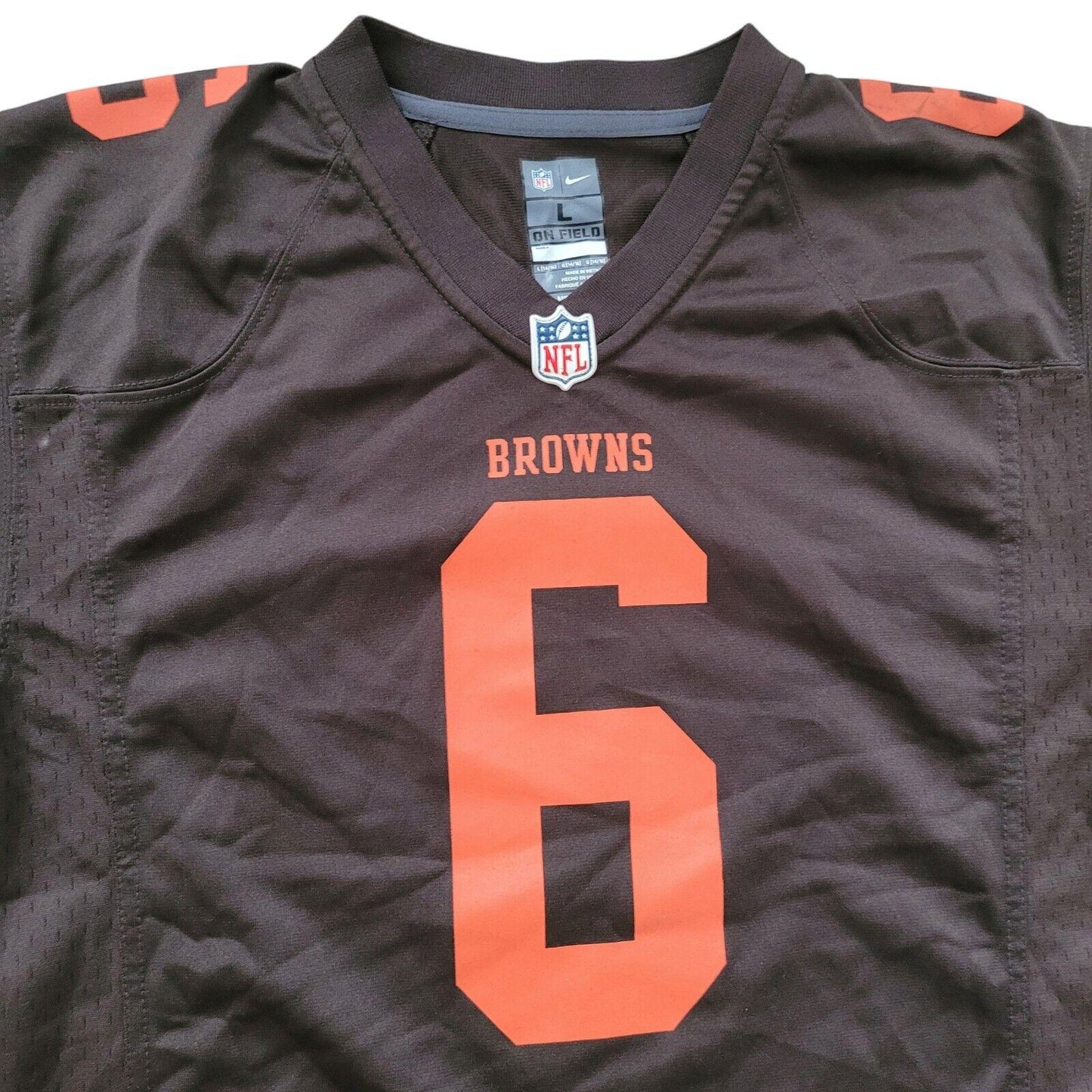 NFL cleveland browns Nike jersey Brand New. Mayfield 6 Size Youth Large-USASTARFASHION