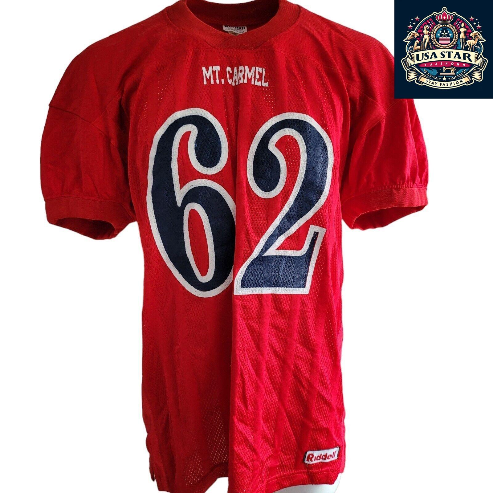 Riddell Mt Carmel 62 Adult Football Jersey XL - Bold Design, Durable Fabric, Comfortable Fit - USASTARFASHION