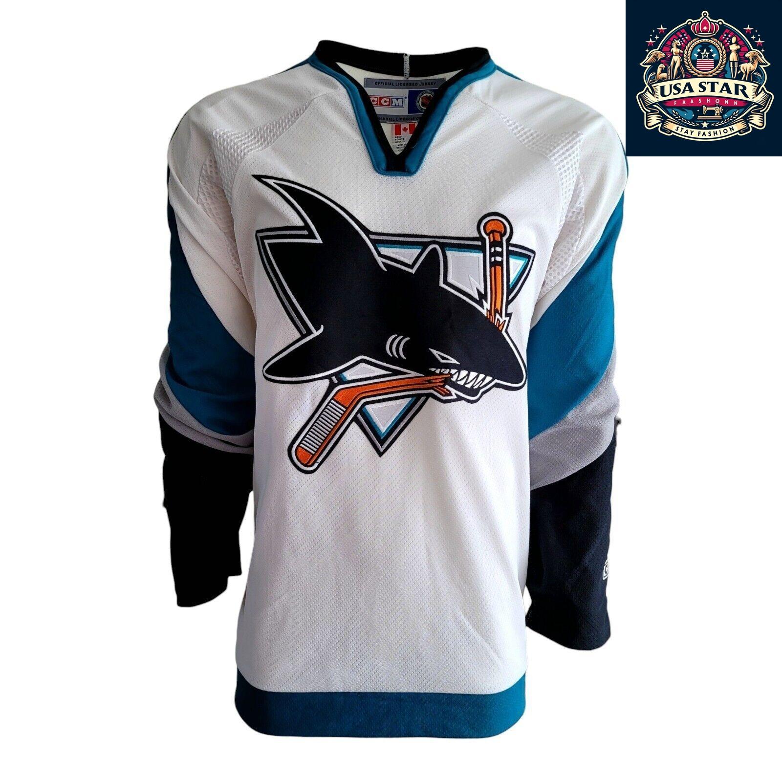 CCM San Jose Sharks Signed Jersey by Rob Davison - Authentic XL NHL Memorabilia for Fans - USASTARFASHION