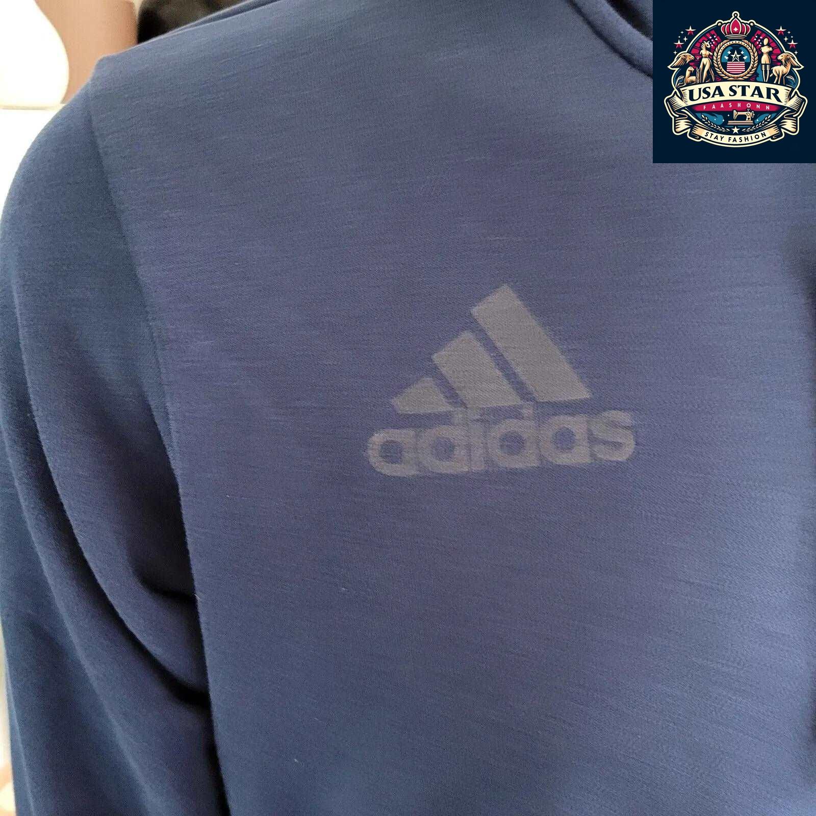 Adidas Navy Blue Hoodie | Manchester United XL Edition with Number 07 | Cozy & Stylish - USASTARFASHION