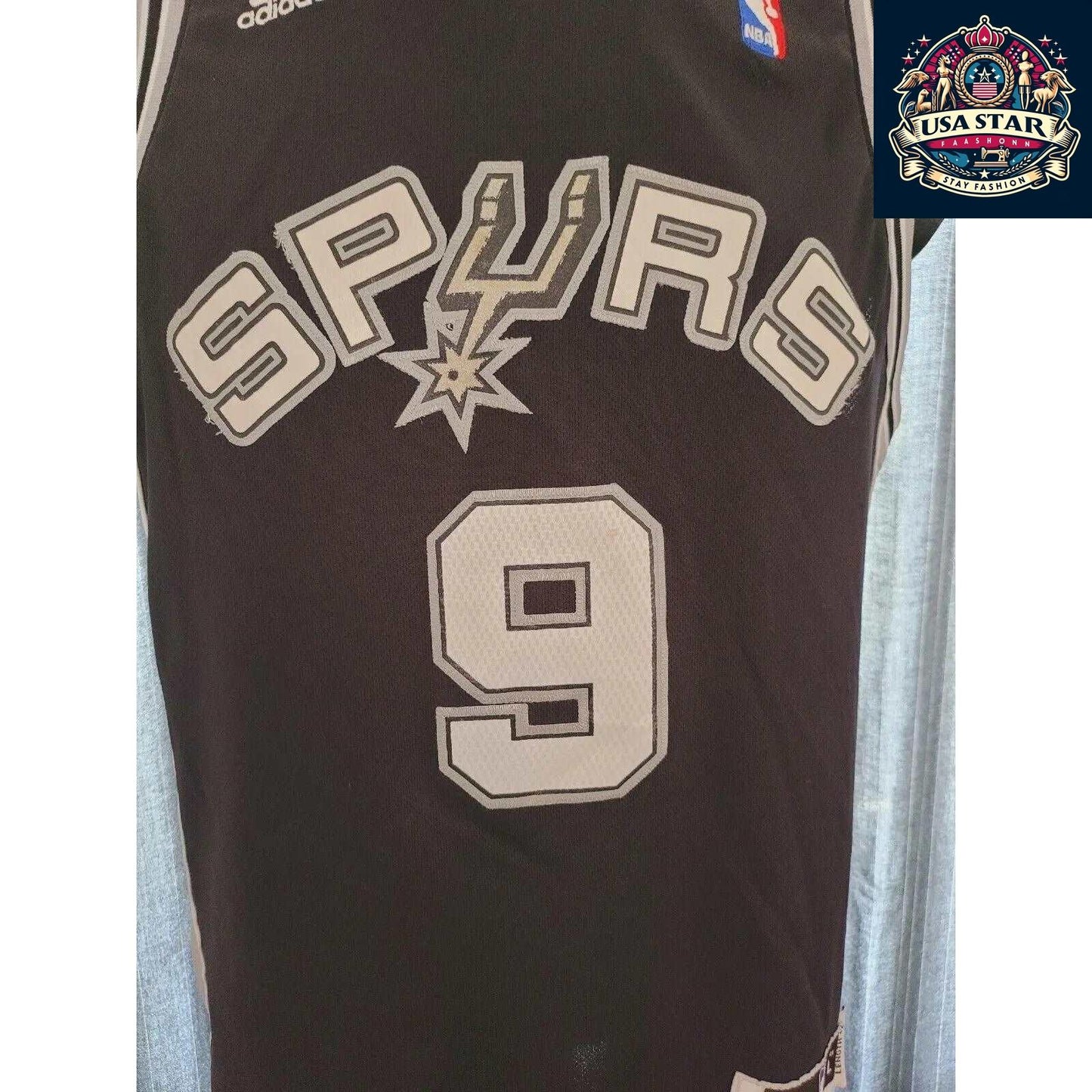 Adidas Tony Parker Jersey #9 San Antonio Spurs Youth Large – Authentic NBA Apparel for Young Fans - USASTARFASHION