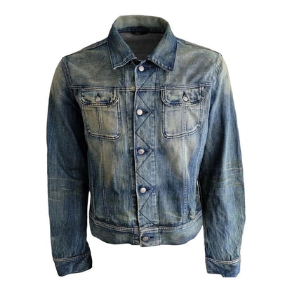 DIESEL Men's XL Denim Cotton Jacket Made In Italy - Classic Design, Rugged Style, Handcrafted Quality - USASTARFASHION