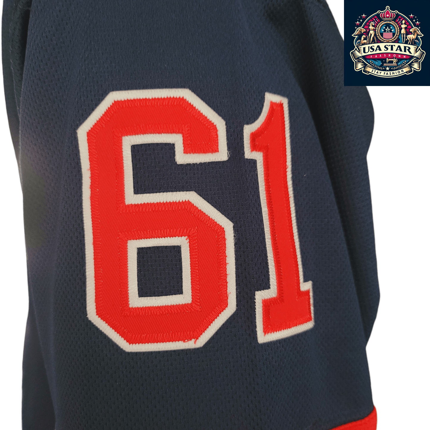 Columbus Blue Jackets Rick Nash #61 CCM Authentic Jersey - Breathable, Durable, Adult Large - USASTARFASHION