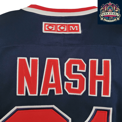 Columbus Blue Jackets Rick Nash #61 CCM Authentic Jersey - Breathable, Durable, Adult Large - USASTARFASHION